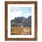 Brown 8x10 Picture Frame with Mat for 6x8 Display, Rustic Desk Wall Photo Frame for Horizontal and Vertical, 1 Pack